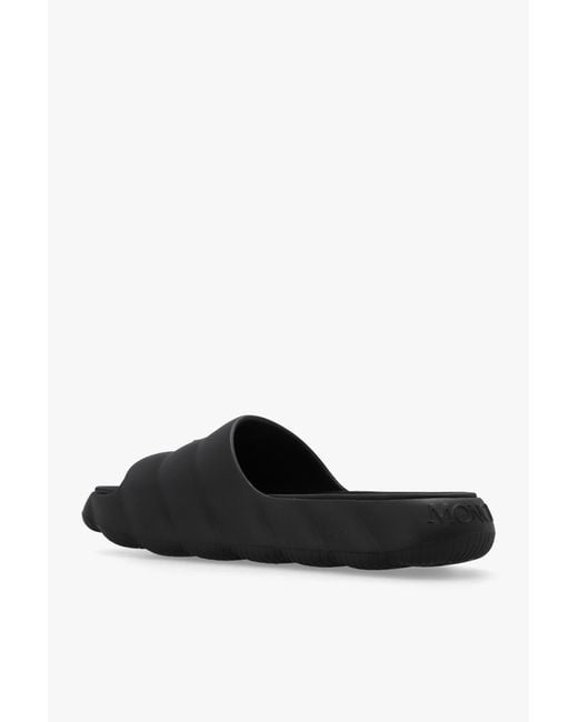 Moncler Black Lilo Sliders for men