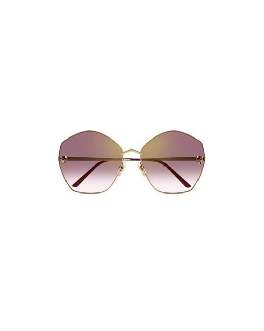 Cartier Pink Logo Sunglasses