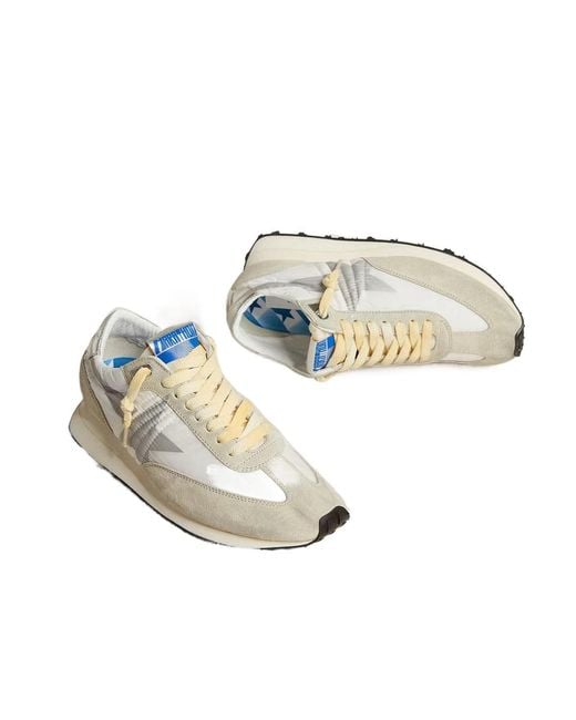 Golden Goose Deluxe Brand White Running Marathon Low-Top Sneakers for men