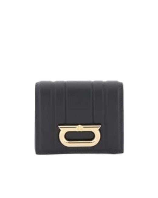 Ferragamo Blue Matrasse Embossed Purse