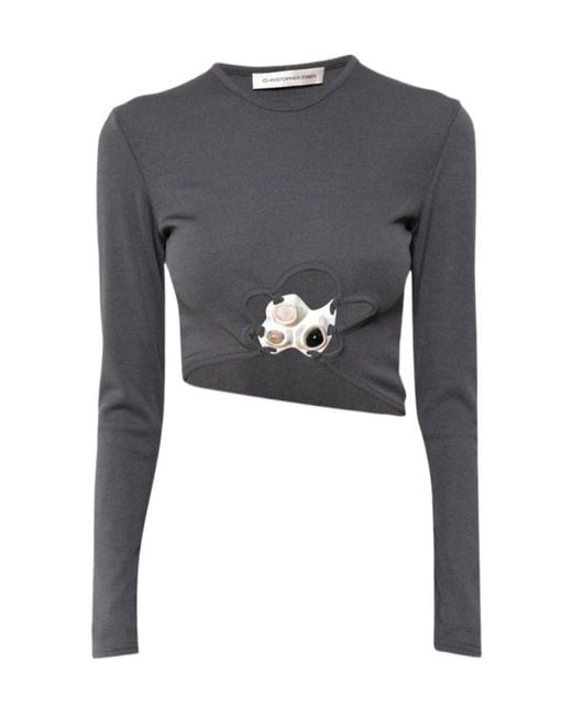Christopher Esber Gray Top