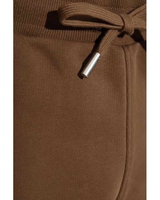 AMI Brown Ami Drawstring Shorts for men