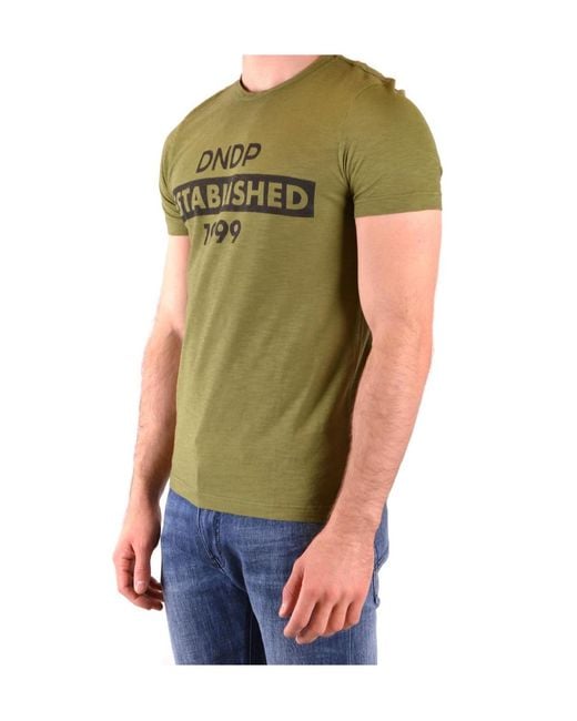 Dondup Green Short-Sleeved T-Shirt for men