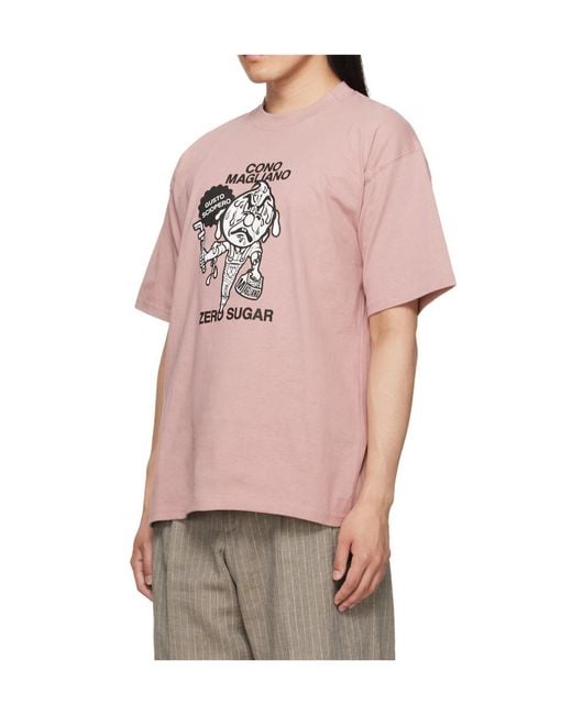 Magliano Pink Graphic Print T-Shirt for men