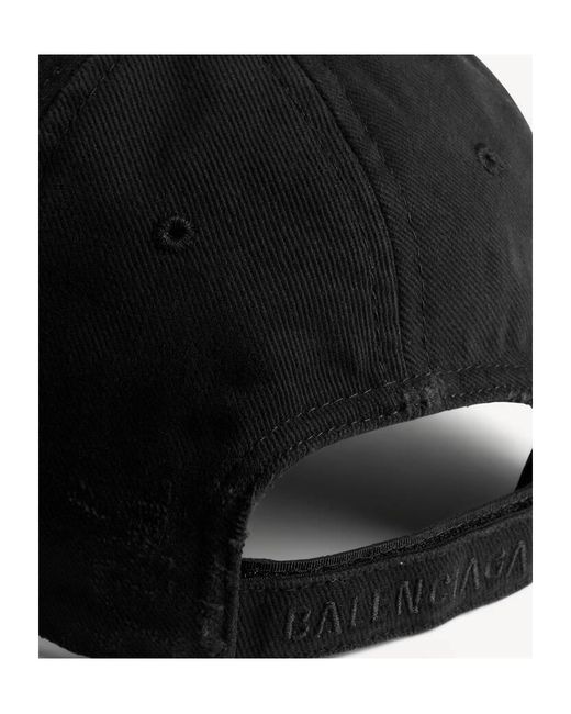 Balenciaga Black Wet Brush Baseball Cap