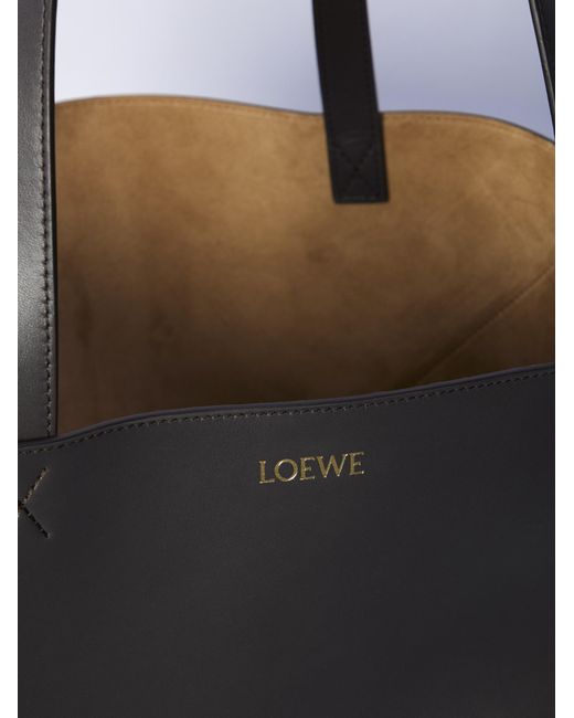 Loewe Black Puzzle Fold Top Handle Bag for men