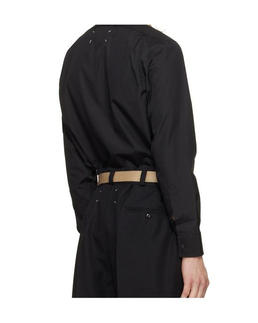 Maison Margiela Blue Long Sleeve Shirt for men