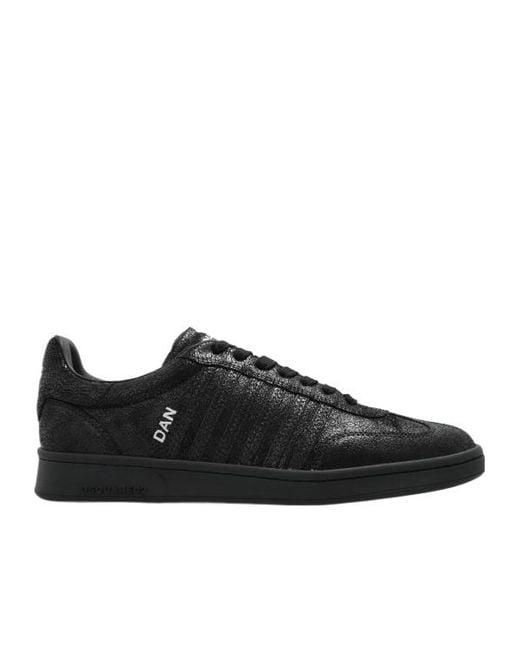DSquared² Black Boxer Low Up Sneakers for men