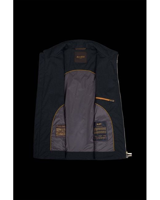 Moorer Blue Sleeveless Vest for men