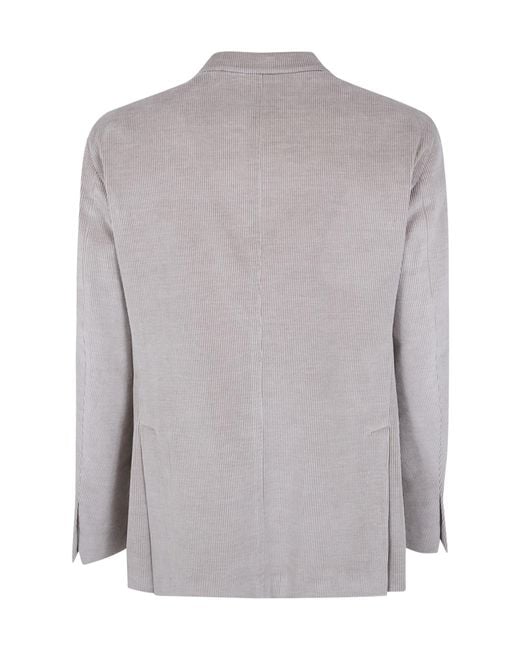 Boglioli Gray Corduroy Jacket for men