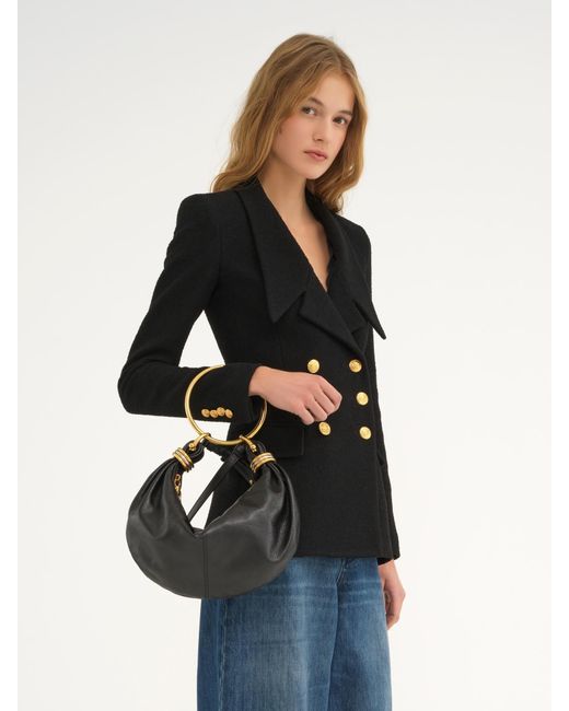 Chloé Black Chloé Bracelet Zip-Up Small Hobo Bag
