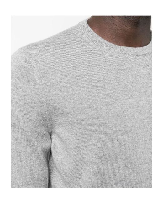 Drumohr Gray Crew-Neck Knitted Sweater for men