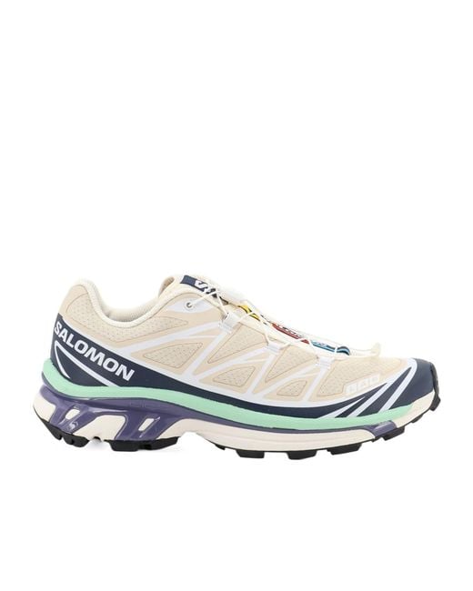 Salomon Lab White Salomon Panelled Sneakers for men