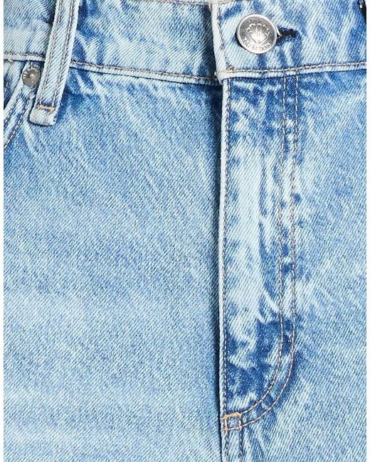 Rag & Bone Blue Stylish Light-Wash Denim Shorts