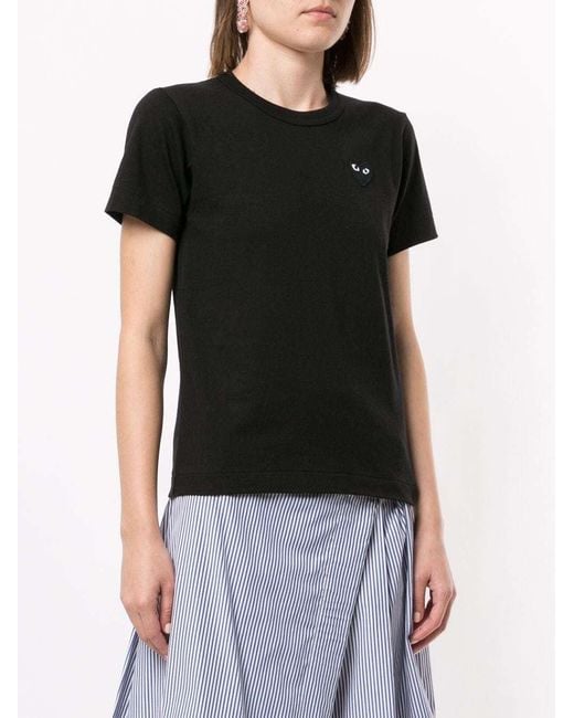 COMME DES GARÇONS PLAY Black Heart Embroidered Slim Fit T-Shirt