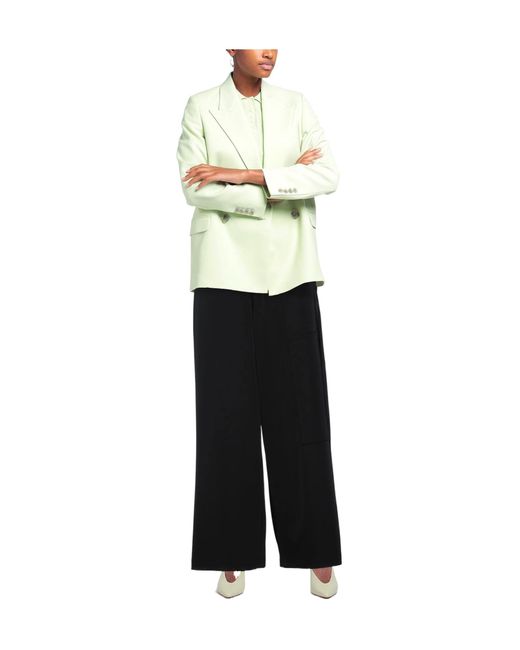MM6 by Maison Margiela Black Minimalist Slim-Fit Solid-Color Pants