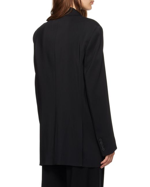 The Row Black Tristana Double-Breasted Blazer