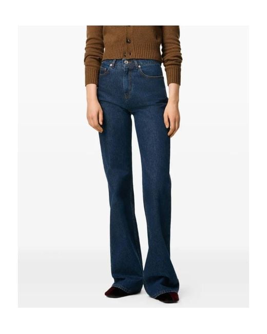 AMI Blue Flared Jeans