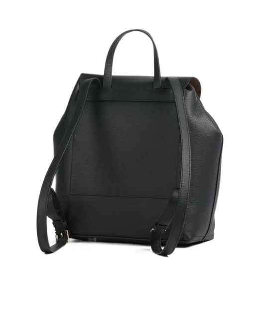 Coccinelle Black Flap Pocket Backpack