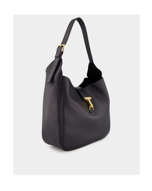 Tom Ford Black T Pin Shoulder Bag