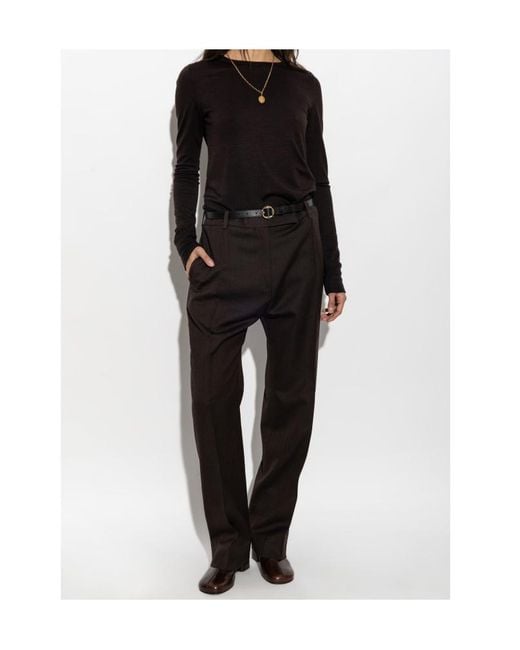Studio Nicholson Black Long-Sleeve T-Shirt
