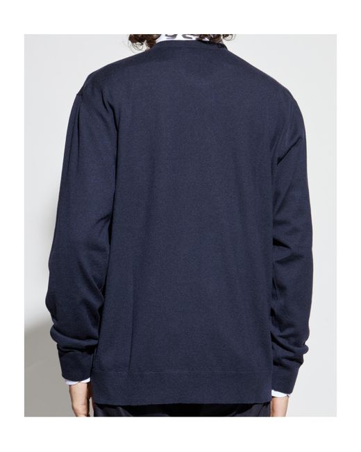 Eleventy Blue Crew Neck Cashmere Knitwear for men