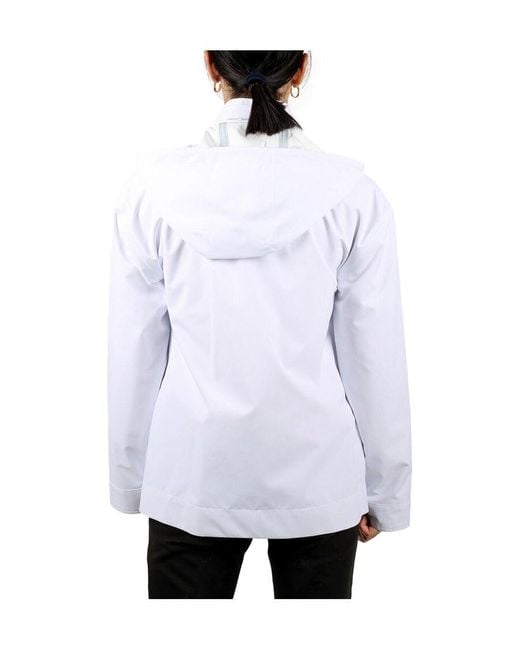 Moose Knuckles White Hooded Jacket