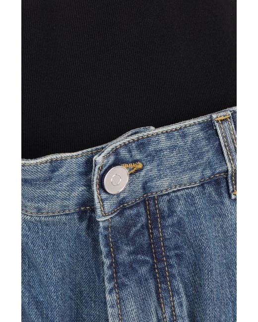 Alaïa Blue Wide-Legged Jeans