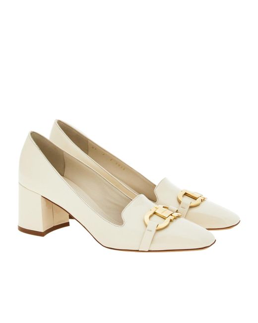 Ferragamo Natural Gancini Decorates High-Heeled Love Shoes