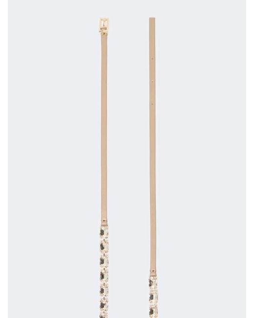 Max Mara White Metal Buckle Belt