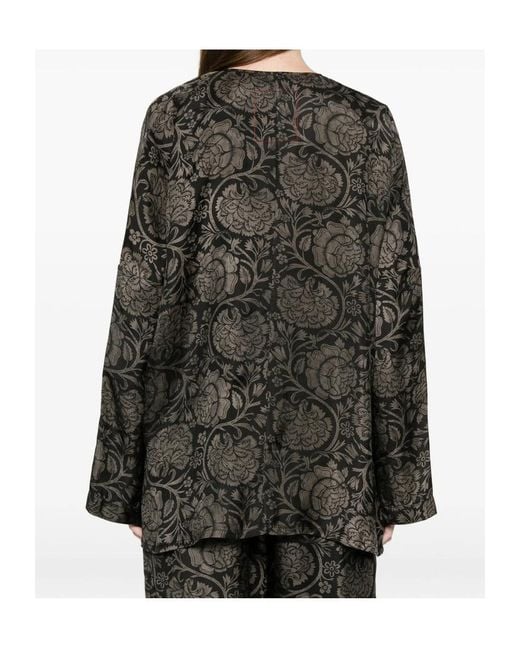 Uma Wang Gray Printed Tops