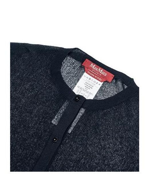 Max Mara Blue Long-Sleeved Sweater