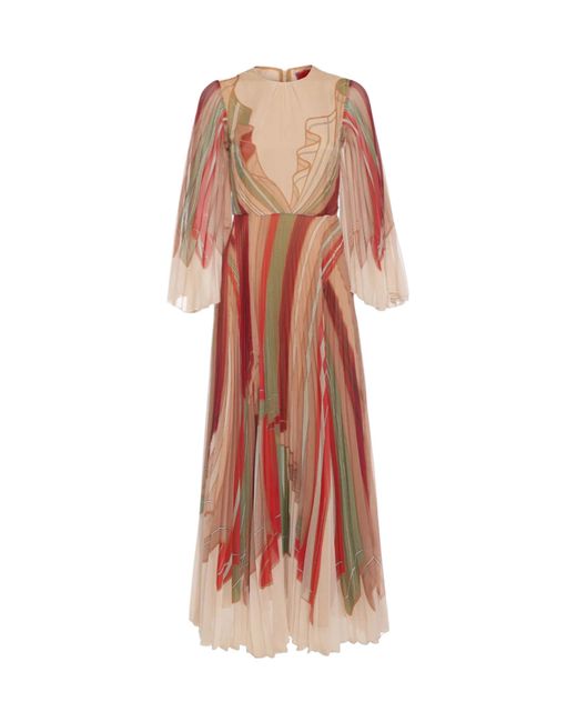 LaDoubleJ Pink Pleated Dress