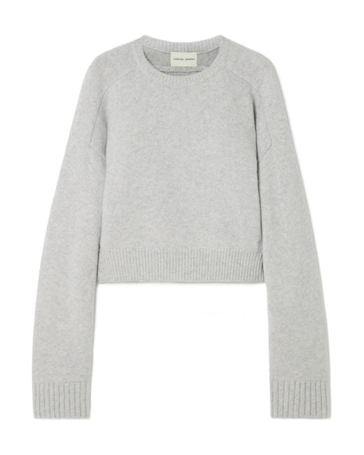 Loulou de Saison Gray Knitted From Wool And Cashmere Blend Yarn