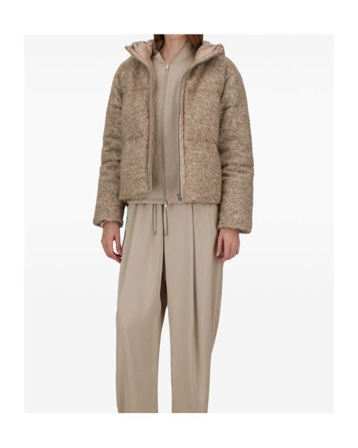 Herno Brown Long-Sleeved Down Jacket