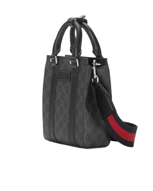 Gucci Black Gg Supreme Tote Bag for men