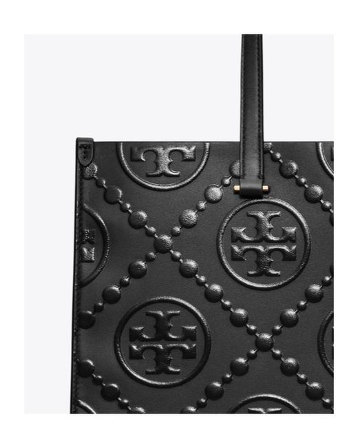 Tory Burch Black Monogram-Pattern Tote Bag