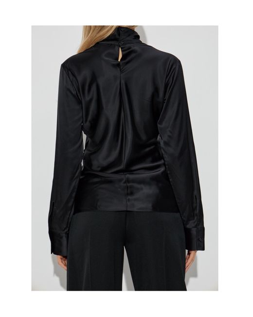Courreges Black Long Sleeve Top