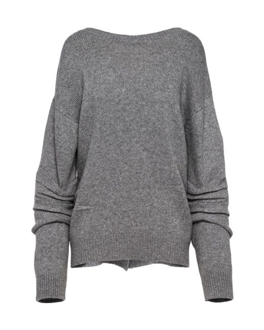 Prada Gray Wool And Cashmere Sweater