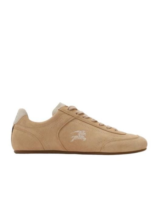 Burberry Brown Knight Low-Top Sneakers