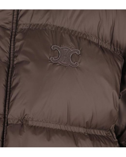 Céline Brown Puffer Jacket