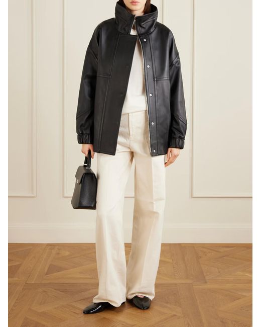 Theory Black Leather Jacket