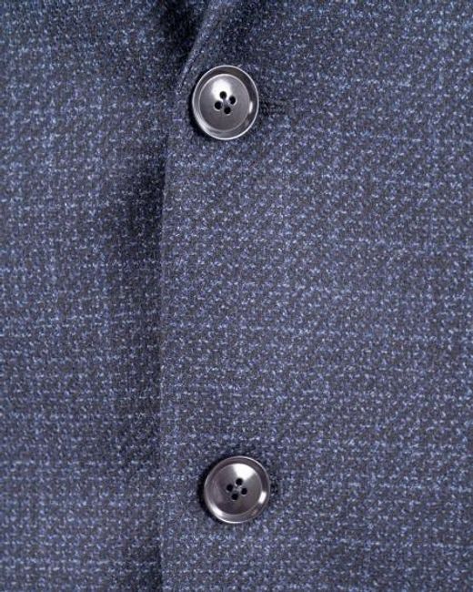 Zegna Blue Long-Sleeved Suit Coat for men
