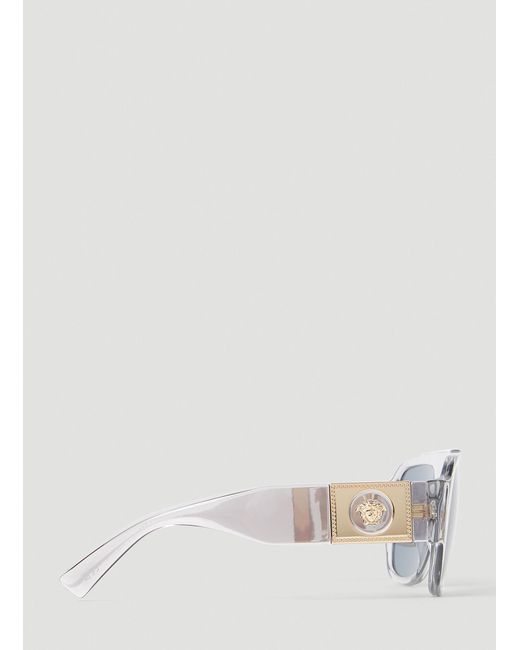 Versace Blue Logo Sunglasses for men