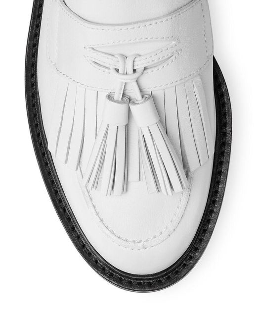 Stuart Weitzman White Tassel Design Sandals