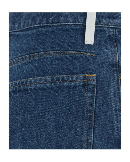 Jil Sander Blue Straight-Leg Jeans