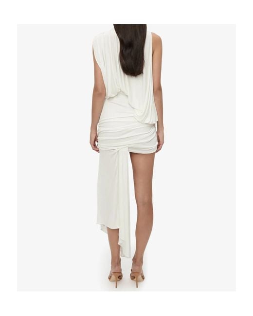Christopher Esber White Cumulus Tucked Mini Dress