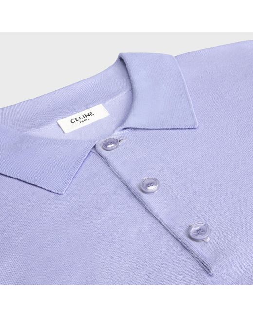 Céline Purple Polo Sweater for men