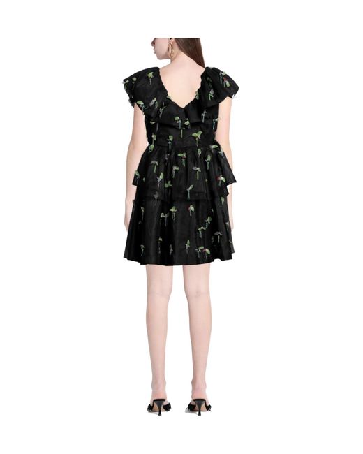 Ganni Black Mini Dress