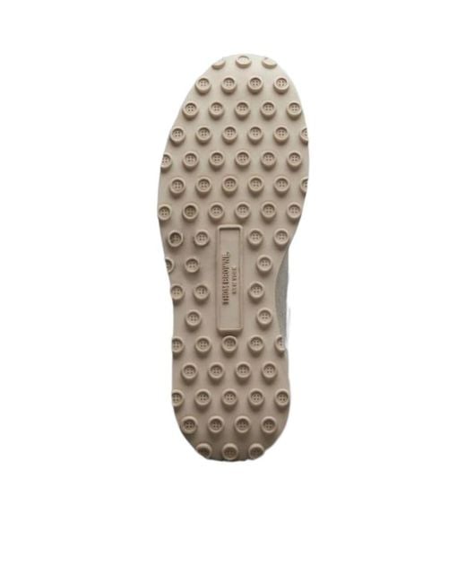 Thom Browne White Round Toe Lace-Up Sneakers for men
